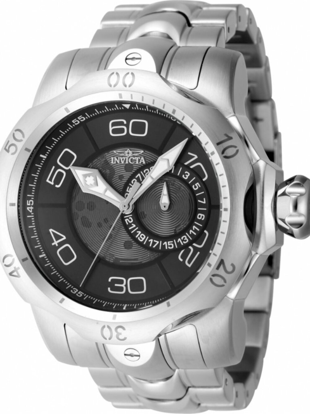 Invicta Venom Men's Watch w/ Skeleton Dial - 53.7mm, Steel (47931)